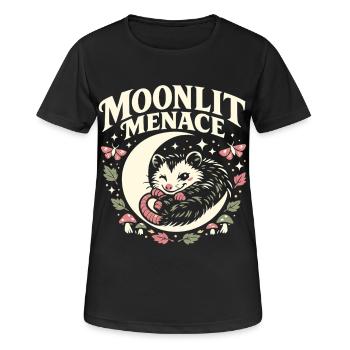 Menace au clair de lune - T-shirt respirant Femme - noir - Devant - AI Model Female 172 light (172cm)