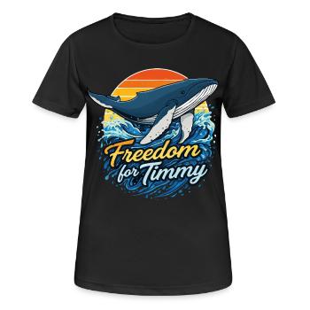 Freedom for Timmy - Sundowner - Women's Breathable T-Shirt - black - Front - AI Model Female 172 light (172cm)