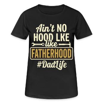 Fatherhood Dad Tool Saying Funny - Women's Breathable T-Shirt - black - Front - AI Model Female 172 light (172cm)