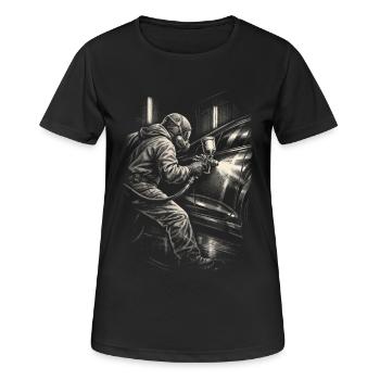 Vehicle Painter Car Painter Painter - Women's Breathable T-Shirt - black - Front - AI Model Female 172 light (172cm)