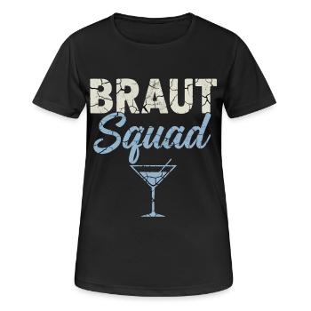 Braut Squad JGA Frauen - Frauen T-Shirt atmungsaktiv - Schwarz - Vorne - AI Model Female 172 light (172cm)