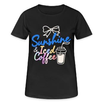 Vacances d’été au soleil - T-shirt respirant Femme - noir - Devant - AI Model Female 172 light (172cm)