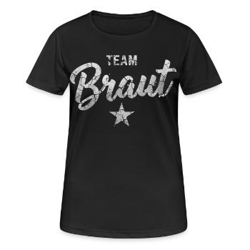 Équipe Mariée Femmes Enterrement de vie de garçon - T-shirt respirant Femme - noir - Devant - AI Model Female 172 light (172cm)