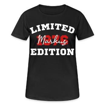 Limited Edition 1976 Markus Birthday Shirt - Women's Breathable T-Shirt - black - Front - AI Model Female 172 light (172cm)