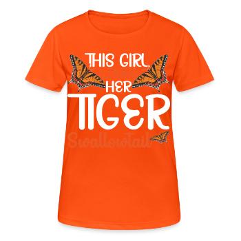  Tiger Swallowtail Lover Butterfly Insect Tiger - Women's Breathable T-Shirt - neon orange - Front - AI Model Female 172 dark (172cm)