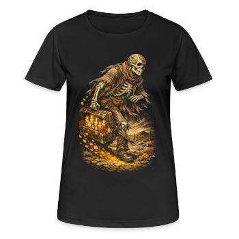 Dia De Los Muertos - Frauen T-Shirt atmungsaktiv - Schwarz - Vorne - AI Model Female 172 light (172cm)