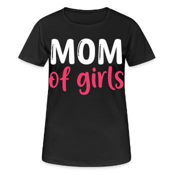 Maman de filles - Meilleure maman - Fête des mères - T-shirt respirant Femme - noir - Devant - AI Model Female 172 light (172cm)