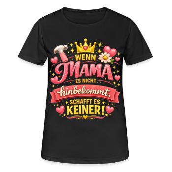 Maman fait tout, cadeau, fête des mères et enfants - T-shirt respirant Femme - noir - Devant - AI Model Female 172 light (172cm)