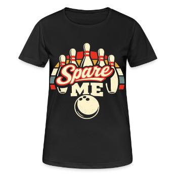Spare Me - Frauen T-Shirt atmungsaktiv - Schwarz - Vorne - AI Model Female 172 light (172cm)