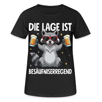 La situation est l’ivresse - T-shirt respirant Femme - noir - Devant - AI Model Female 172 light (172cm)