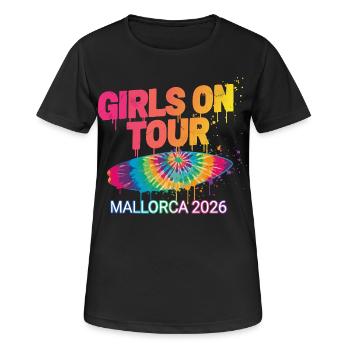 Girls On Tour Mallorca 2026 - Women's Breathable T-Shirt - black - Front - AI Model Female 172 light (172cm)
