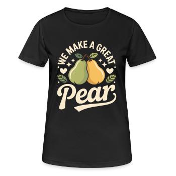 Nous faisons une excellente poire - T-shirt respirant Femme - noir - Devant - AI Model Female 172 light (172cm)