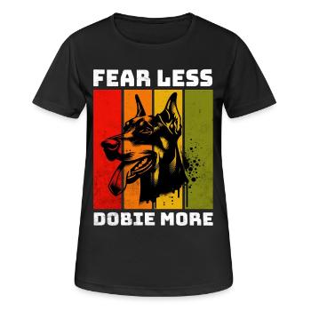 Doberman Dobermann - T-shirt respirant Femme - noir - Devant - AI Model Female 172 light (172cm)