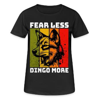 Dingo Australian Wild Dog - Women's Breathable T-Shirt - black - Front - AI Model Female 172 light (172cm)