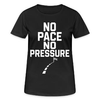 Pas de rythme, pas de pression - T-shirt respirant Femme - noir - Devant - AI Model Female 172 light (172cm)