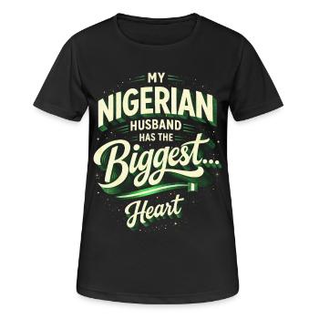 Nigerianischer Ehemann My Nigerian Husband - Frauen T-Shirt atmungsaktiv - Schwarz - Vorne - AI Model Female 172 light (172cm)