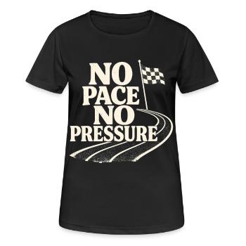 Pas de rythme, pas de pression - T-shirt respirant Femme - noir - Devant - AI Model Female 172 light (172cm)