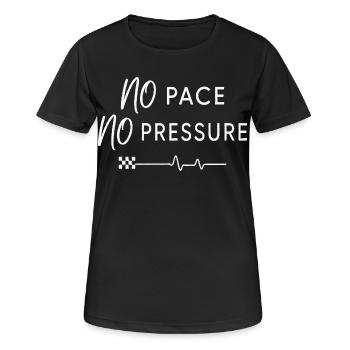 No Pace No Pressure - Women's Breathable T-Shirt - black - Front - AI Model Female 172 light (172cm)