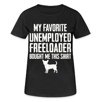 Drôle de Chihuahua Profiteur - T-shirt respirant Femme - noir - Devant - AI Model Female 172 light (172cm)