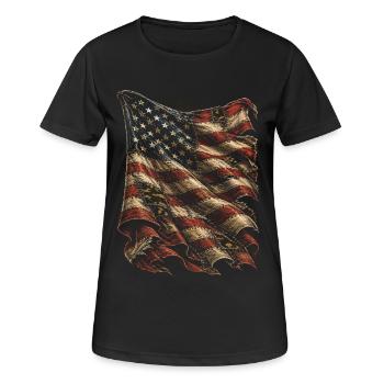 Veterans Day Für Demokraten - Frauen T-Shirt atmungsaktiv - Schwarz - Vorne - AI Model Female 172 light (172cm)