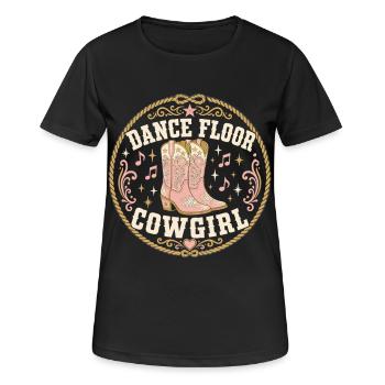 Western sur la piste de danse - T-shirt respirant Femme - noir - Devant - AI Model Female 172 light (172cm)