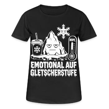 Emotional at glacier level - Women's Breathable T-Shirt - black - Front - AI Model Female 172 light (172cm)