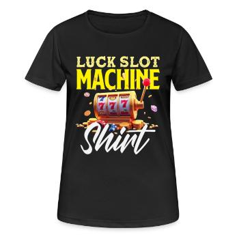 Glücksspiel Automat Casino Jackpot Gewinner - Frauen T-Shirt atmungsaktiv - Schwarz - Vorne - AI Model Female 172 light (172cm)