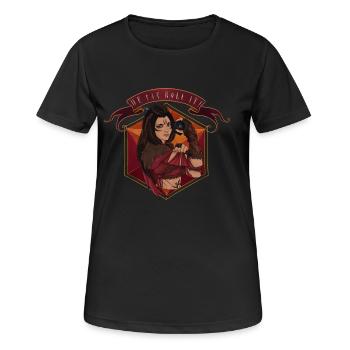 Wir können es drehen! - Druide - Frauen T-Shirt atmungsaktiv - Schwarz - Vorne - AI Model Female 172 light (172cm)