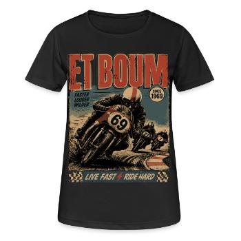 UND ZACK - Frauen T-Shirt atmungsaktiv - Schwarz - Vorne - AI Model Female 172 light (172cm)