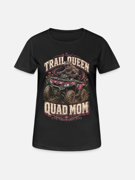 ATV Quad Fahren Quads Quadfahrerin - Frauen T-Shirt atmungsaktiv - Schwarz