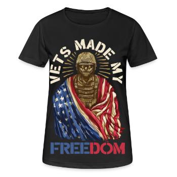 Veterans Day Für Republikaner - Frauen T-Shirt atmungsaktiv - Schwarz - Vorne - AI Model Female 172 light (172cm)