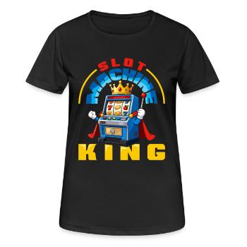 Spielautomaten König Casino Glücksspiel Jackpot - Frauen T-Shirt atmungsaktiv - Schwarz - Vorne - AI Model Female 172 light (172cm)