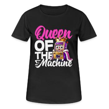 Königin Der Spielautomaten Casino Jackpot Vegas - Frauen T-Shirt atmungsaktiv - Schwarz - Vorne - AI Model Female 172 light (172cm)