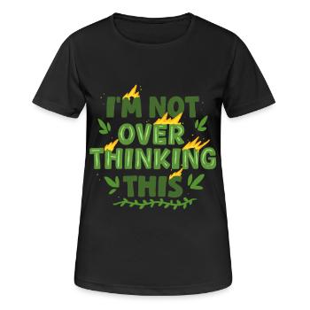 Écologie écologique Je ne me prends pas trop la tête - T-shirt respirant Femme - noir - Devant - AI Model Female 172 light (172cm)