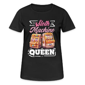 Automat Königin Casino Glücksspiel Jackpot Vegas - Frauen T-Shirt atmungsaktiv - Schwarz - Vorne - AI Model Female 172 light (172cm)