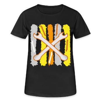 Clés à outils - T-shirt respirant Femme - noir - Devant - AI Model Female 172 light (172cm)