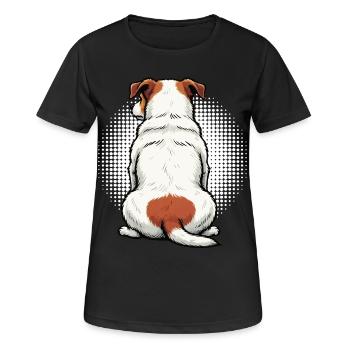 Jack Russel terrier Jack russel owner Jacky - Women's Breathable T-Shirt - black - Front - AI Model Female 172 light (172cm)