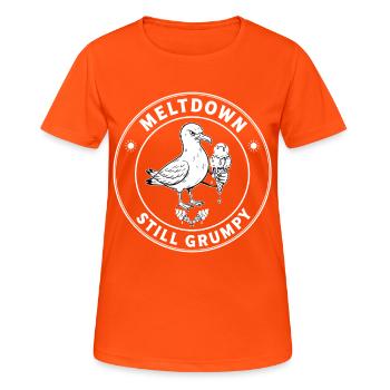 Möwe Eis schmilzt Sommer - Women's Breathable T-Shirt - neon orange - Front - AI Model Female 172 dark (172cm)