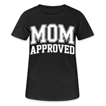 MOM APPROVED - Women's Breathable T-Shirt - black - Front - AI Model Female 172 light (172cm)