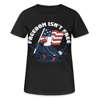 Veterans Day Für Republikaner - Frauen T-Shirt atmungsaktiv - Schwarz - Vorne - AI Model Female 172 light (172cm)
