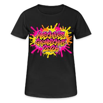 Elementary School Graduation 2026 Graffiti - Women's Breathable T-Shirt - black - Front - AI Model Female 172 light (172cm)