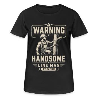 Elektrizität Kabel Technik Elektriker Motiv - Frauen T-Shirt atmungsaktiv - Schwarz - Vorne - AI Model Female 172 light (172cm)