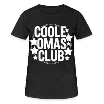 Cool Grannies Club - Women's Breathable T-Shirt - black - Front - AI Model Female 172 light (172cm)