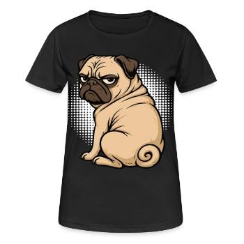 Carlin Carlin Propriétaire de carlin Amoureux du carlin Porte-carlin - T-shirt respirant Femme - noir - Devant - AI Model Female 172 light (172cm)