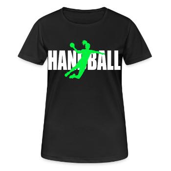 Handball - Women's Breathable T-Shirt - black - Front - AI Model Female 172 light (172cm)