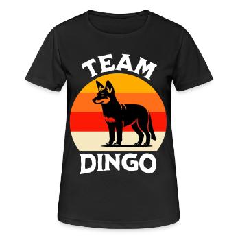 Équipe Australian Wild Dog - T-shirt respirant Femme - noir - Devant - AI Model Female 172 light (172cm)