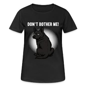 Ne me dérange pas, berger noir Berger - T-shirt respirant Femme - noir - Devant - AI Model Female 172 light (172cm)