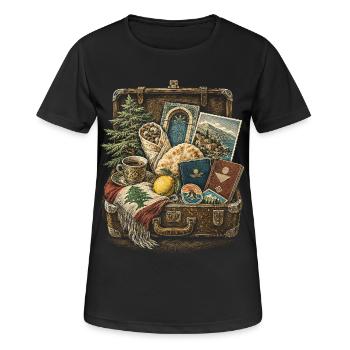 Libanon Libanese - Frauen T-Shirt atmungsaktiv - Schwarz - Vorne - AI Model Female 172 light (172cm)