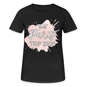 Paris Trip 2026 Krone - Women's Breathable T-Shirt - black - Front - AI Model Female 172 light (172cm)