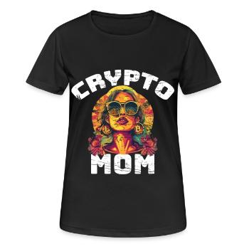 Bitcoin Mama - Frauen T-Shirt atmungsaktiv - Schwarz - Vorne - AI Model Female 172 light (172cm)